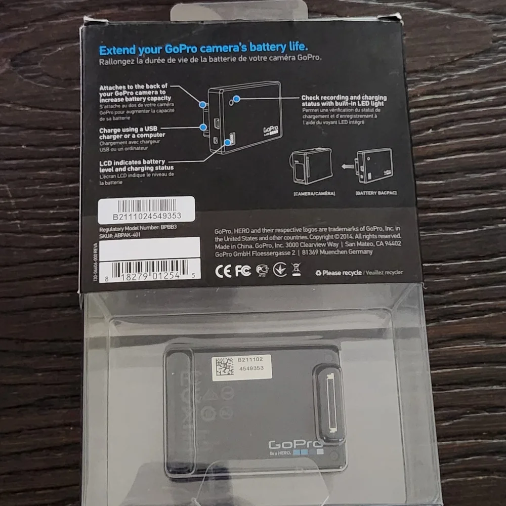 GoPro Battery BacPac - Black and White